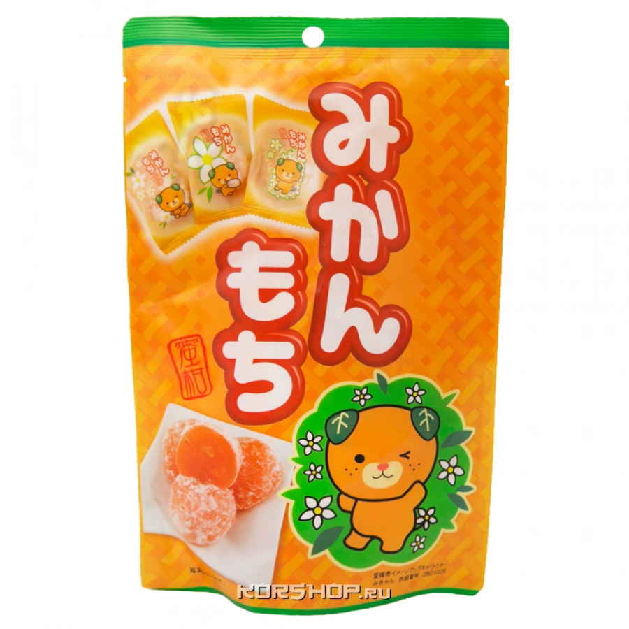 Пирожные моти с кремом со вкусом мандарина микан Okabe Seiki, Япония, 130 г