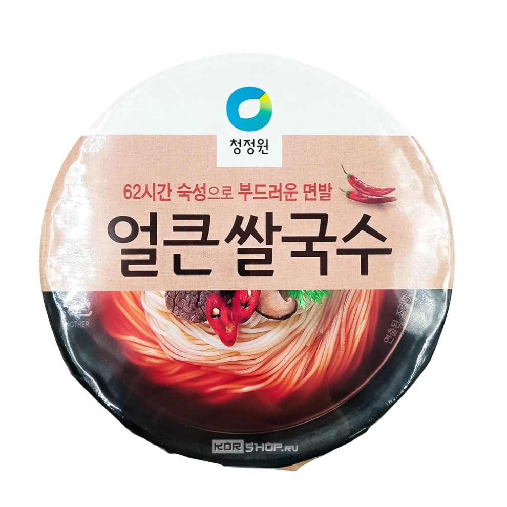 Рисовая лапша б/п острая с пряным вкусом Rice Noodle With Hot-Spicy Flavored Daesang, Корея, 92 г