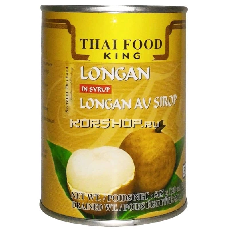 Лонган в сиропе Thai Food King, Таиланд, 565 г
