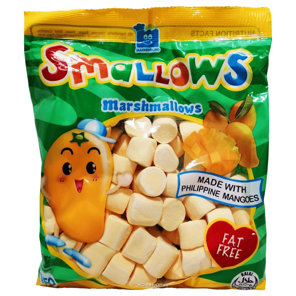 Зефир маршмеллоу со вкусом манго Smallows Markenburg, 150 г Зефир маршмеллоу со вкусом манго Smallows Markenburg, 150 г
