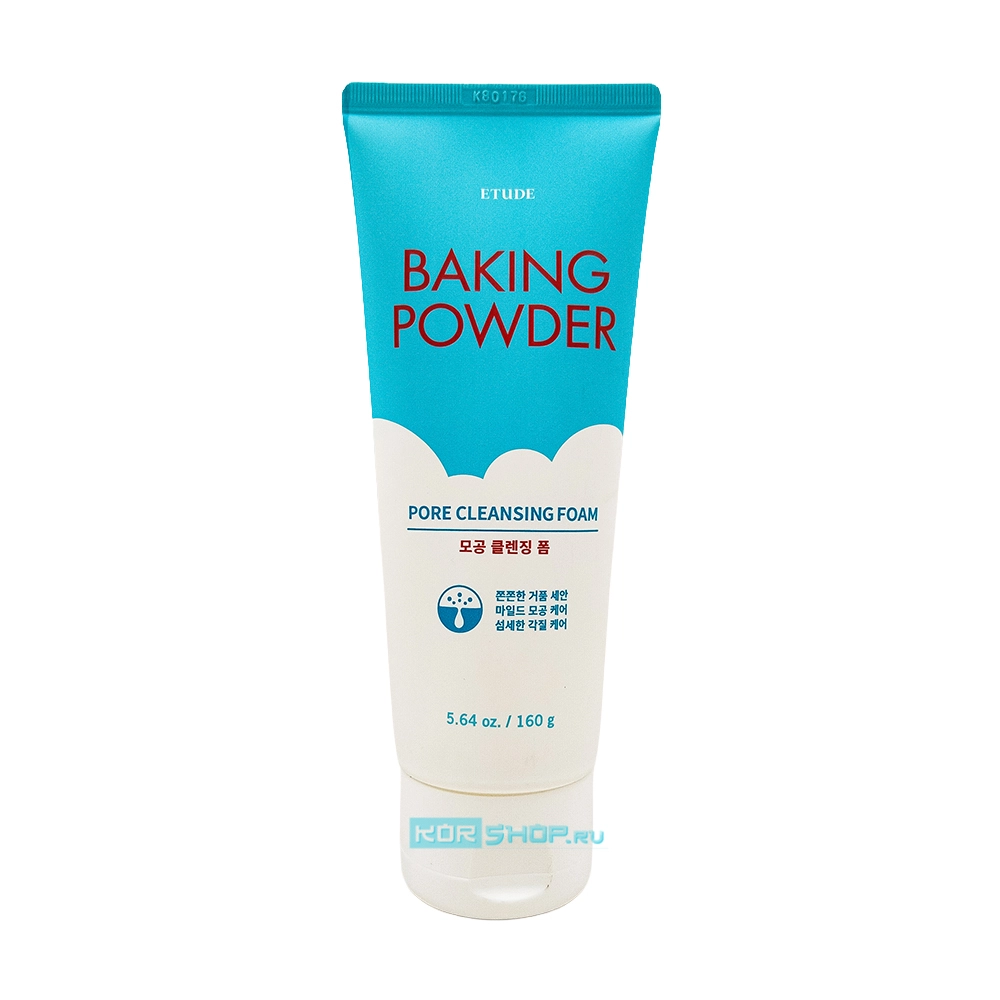 Очищающая пенка для умывания с пищевой содой (Baking Powder Pore Cleansing Foam) Etude House, Корея, 160 г Очищающая пенка для умывания с пищевой содой (Baking Powder Pore Cleansing Foam) Etude House, Корея, 160 г