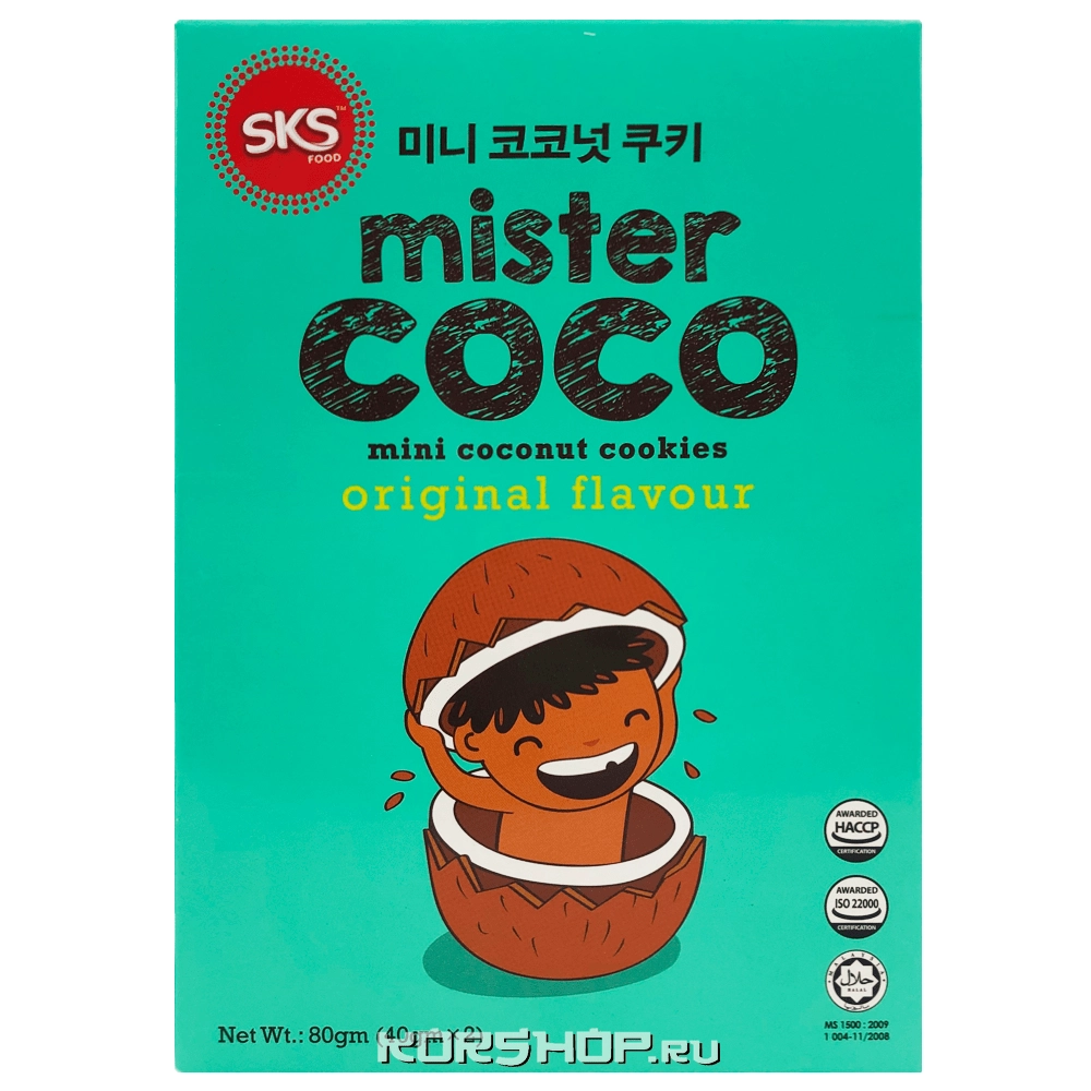 Мини печенье Original Mister Coco, Малайзия, 80 г Мини печенье Original Mister Coco, Малайзия, 80 г