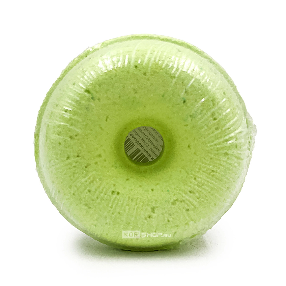 Шипящая бомбочка-пончик для ванн «Лимонадная груша» с морской солью, 145 г Шипящая бомбочка-пончик для ванн «Лимонадная груша» с морской солью, 145 г