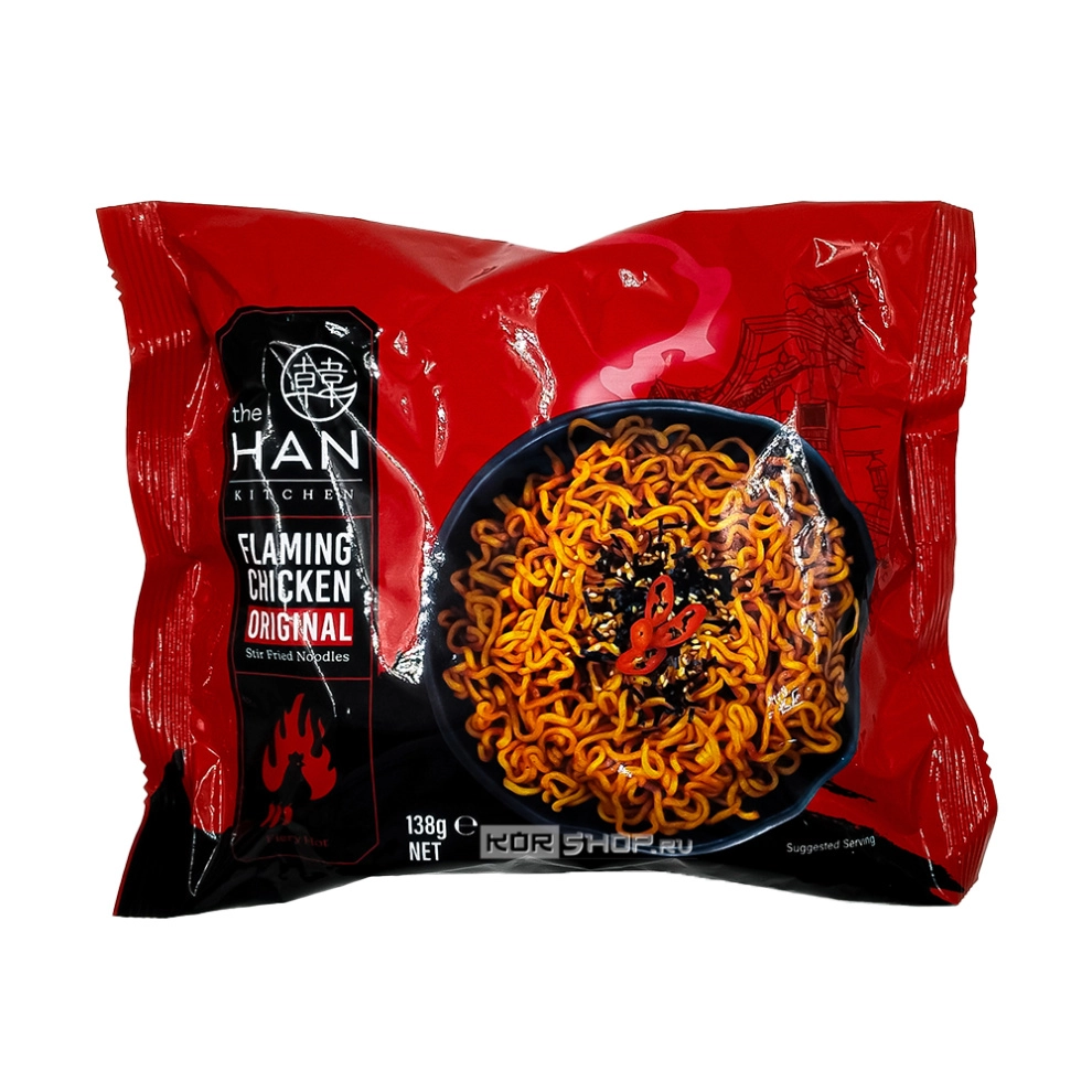 Лапша б/п острая со вкусом курицы в оригинальном соусе Flaming Chicken Original The Han Kitchen, Корея, 138 г. Срок до 03.11.2025. Лапша б/п острая со вкусом курицы в оригинальном соусе Flaming Chicken Original The Han Kitchen, Корея, 138 г. Срок до 03.11.2025.