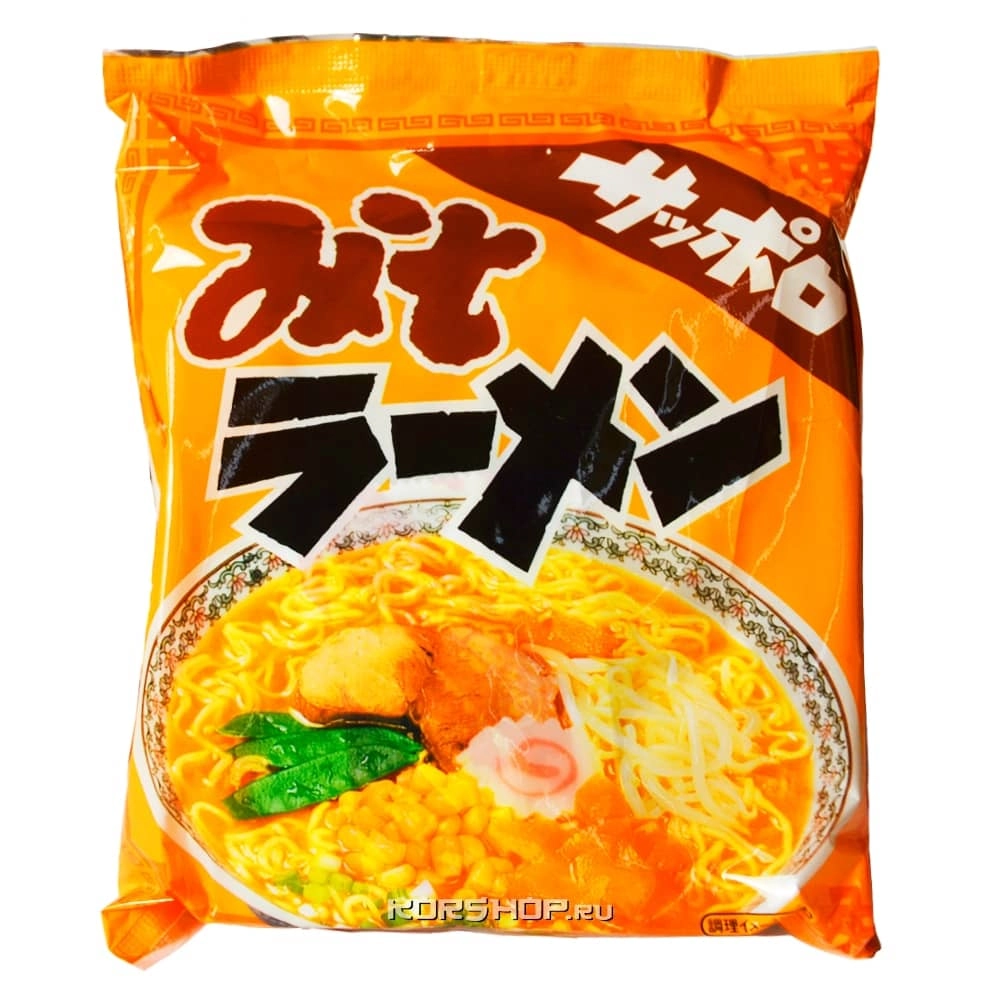 Лапша с бульоном из мисо-пасты Саппоро Мисо Рамен Sapporo Miso Ramen SUNAOSHI, Япония, 84 г. Лапша с бульоном из мисо-пасты Саппоро Мисо Рамен Sapporo Miso Ramen SUNAOSHI, Япония, 84 г.