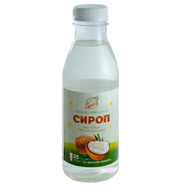 Низкокалорийный сироп со вкусом кокоса Fit and Sweet, 525