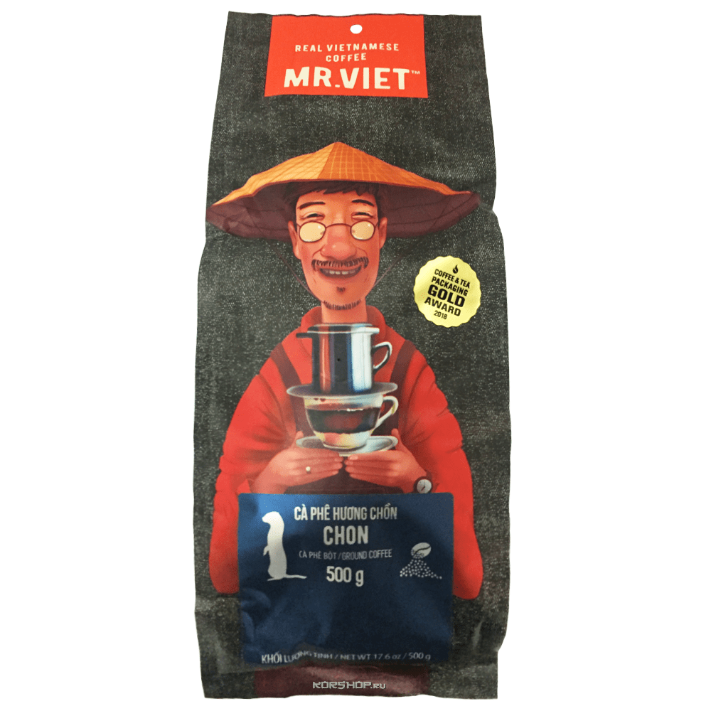 Молотый кофе «Лювак» Mr.Viet, Вьетнам, 500 г