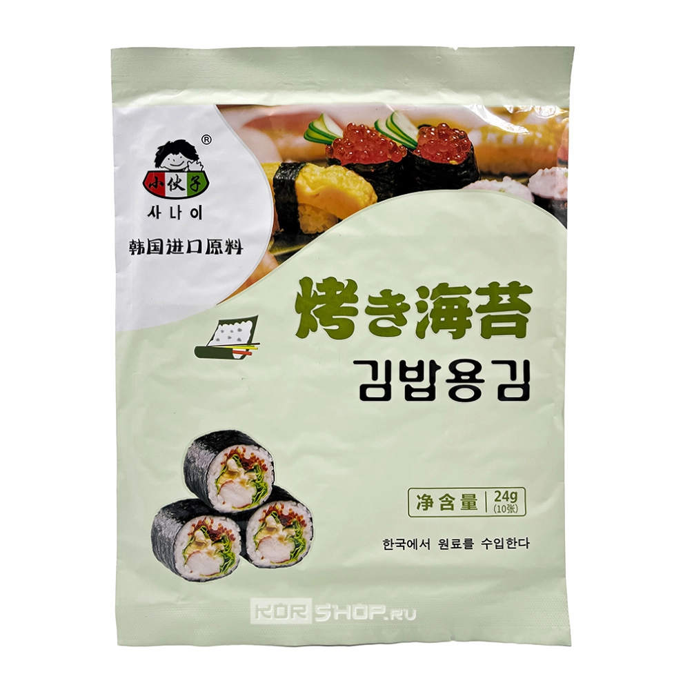 Морские водоросли для суши (10 листов) Xiaohuozi, Китай, 24 г