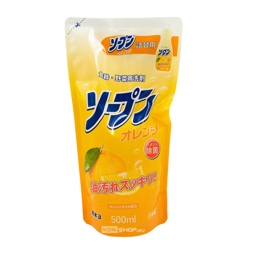 Жидкость для мытья посуды «Сладкий апельсин» Kaneyo м/у, Япония, 500 мл Жидкость для мытья посуды «Сладкий апельсин» Kaneyo м/у, Япония, 500 мл