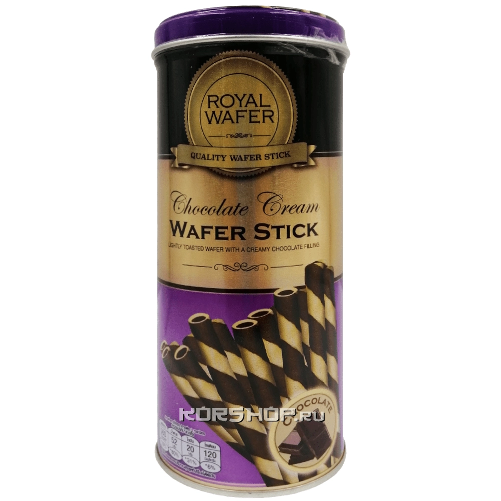 Вафельные трубочки с шоколадным вкусом Royal Wafer VFoods, Таиланд, 125 г. Вафельные трубочки с шоколадным вкусом Royal Wafer VFoods, Таиланд, 125 г.
