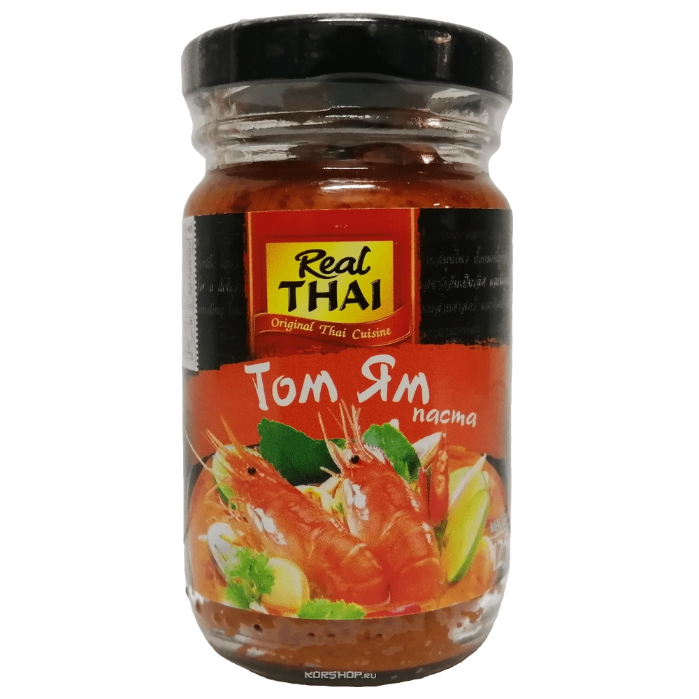 Паста на основе растительных масел Том Ям Real Thai, Таиланд, 125 г Паста на основе растительных масел Том Ям Real Thai, Таиланд, 125 г