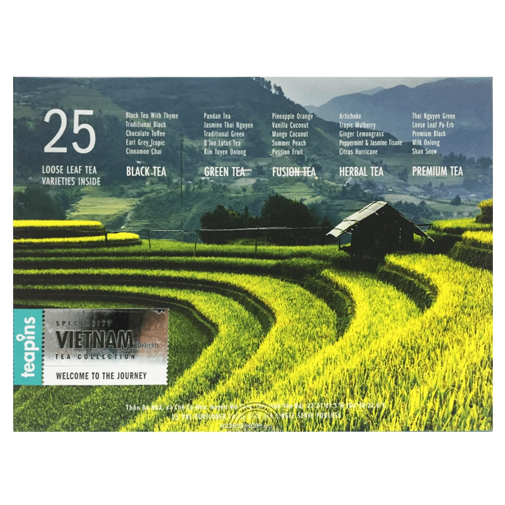 Подарочная коллекция из 25 видов листового чая Teapins Sense of Asia, Вьетнам, 125 г Подарочная коллекция из 25 видов листового чая Teapins Sense of Asia, Вьетнам, 125 г