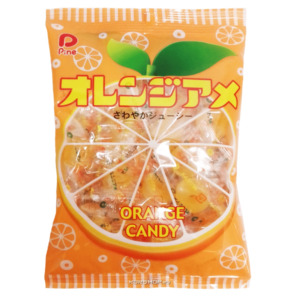 Карамель со вкусом апельсина Pine, Япония, 120 г Карамель со вкусом апельсина Pine, Япония, 120 г