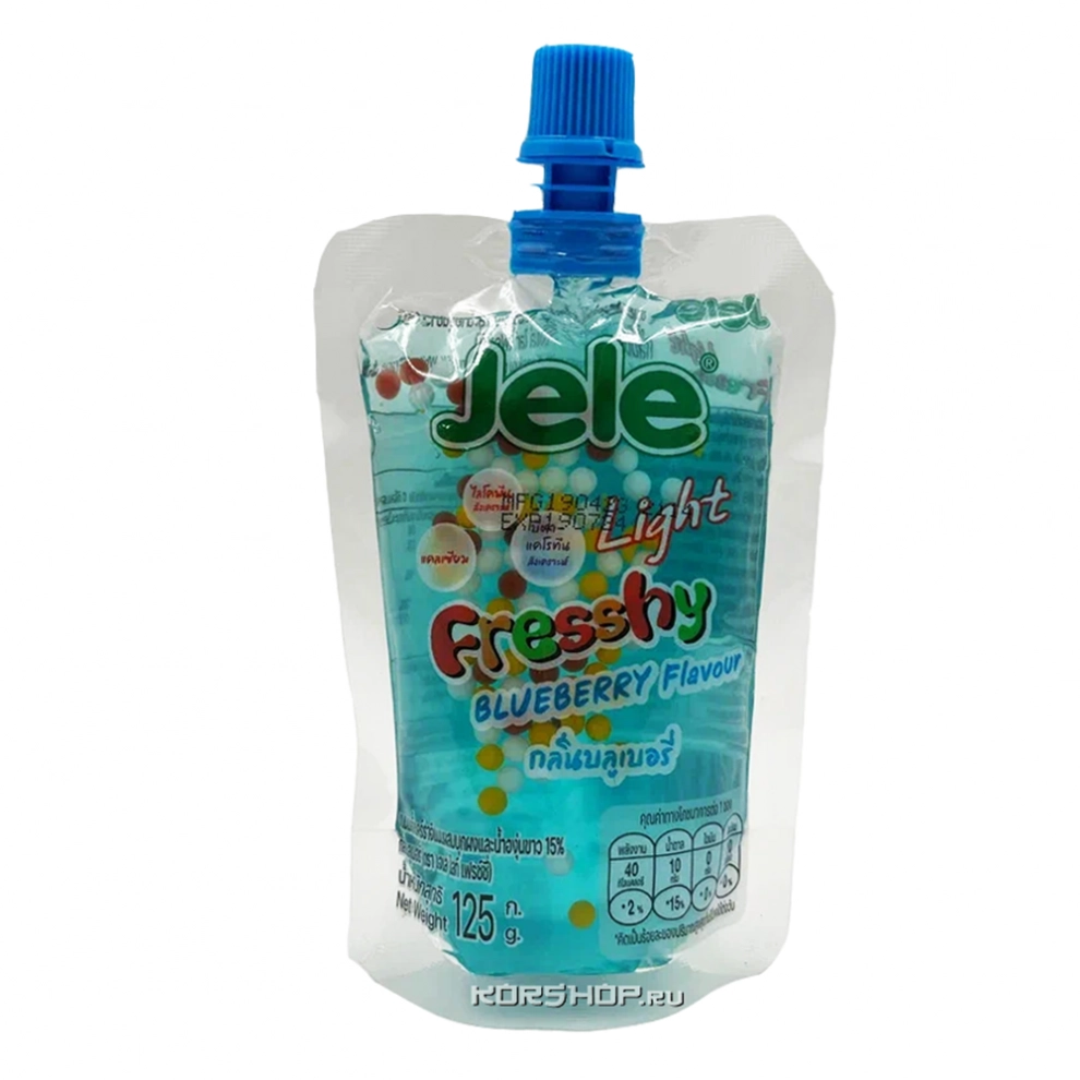 Желе освежающее со вкусом черники Jele, Таиланд, 125 г Желе освежающее со вкусом черники Jele, Таиланд, 125 г