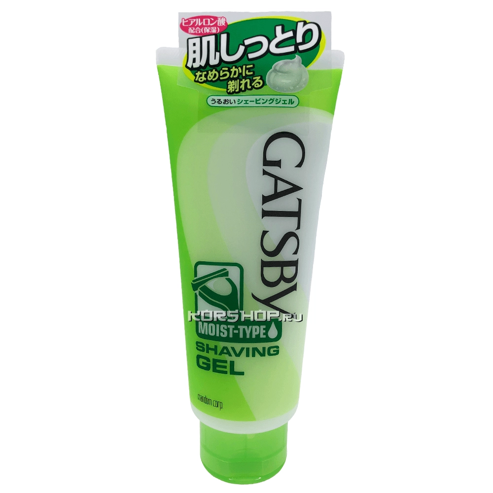 Увлажняющий гель для бритья с цитрусовым ароматом Gatsby, Япония, 205 г