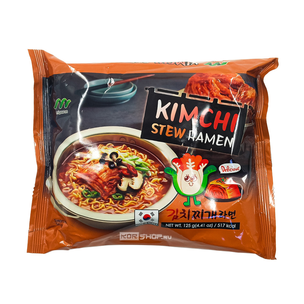 Лапша б/п рамен со вкусом кимчи Migawon, Корея, 125 г Лапша б/п рамен со вкусом кимчи Migawon, Корея, 125 г