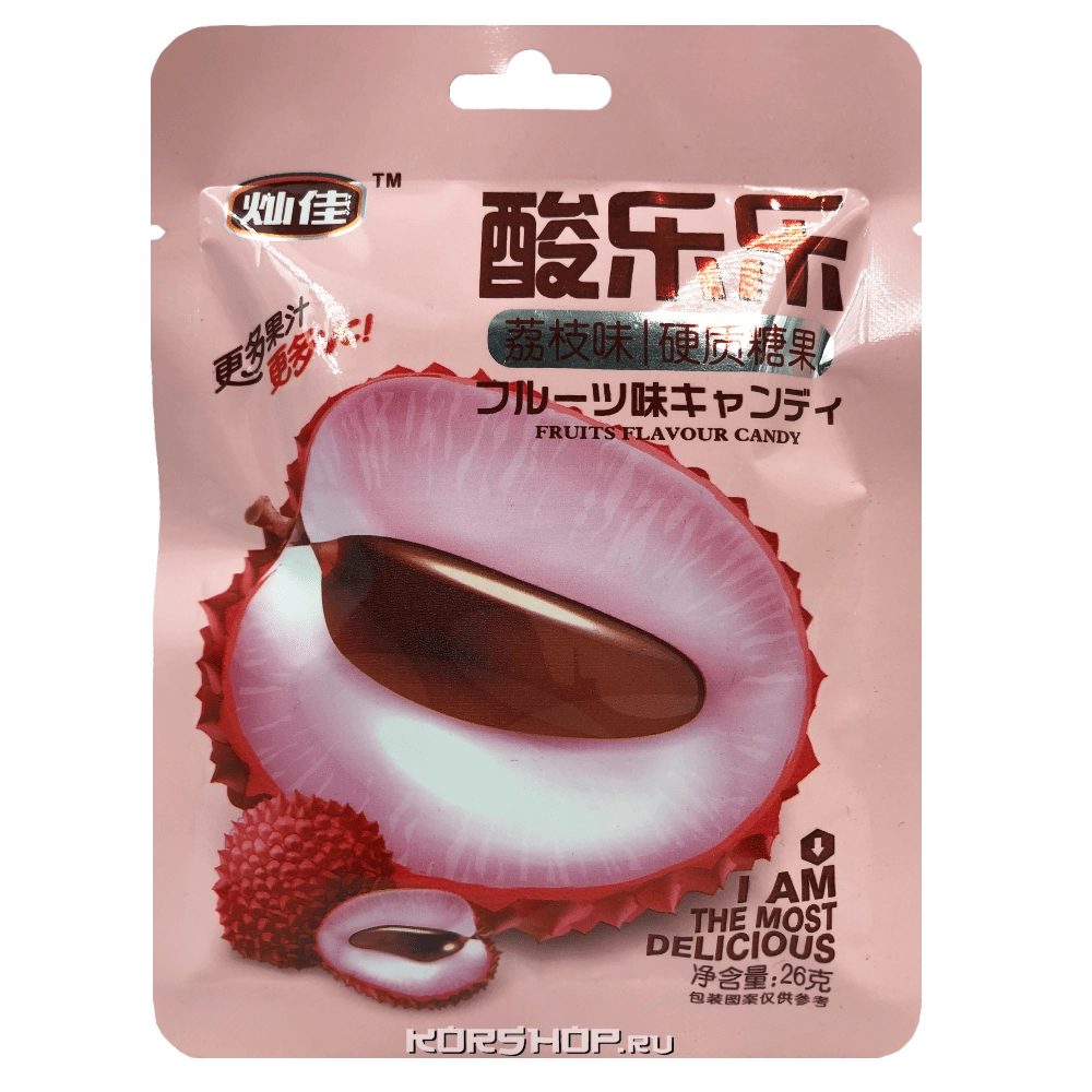Фруктовые леденцы со вкусом личи Most Delicious, Китай, 26 г
