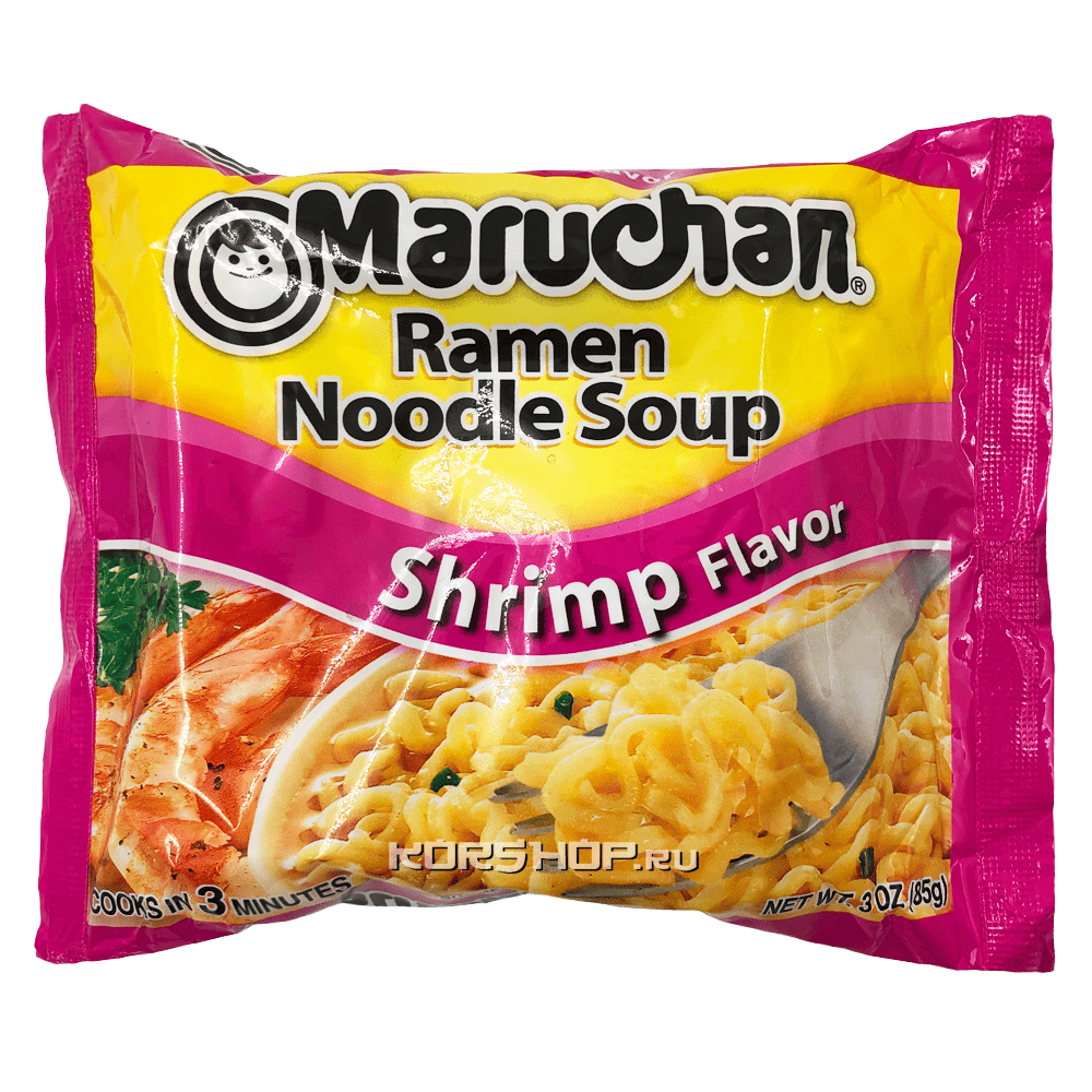 Лапша б/п Рамен со вкусом креветки Maruchan, США, 85 г