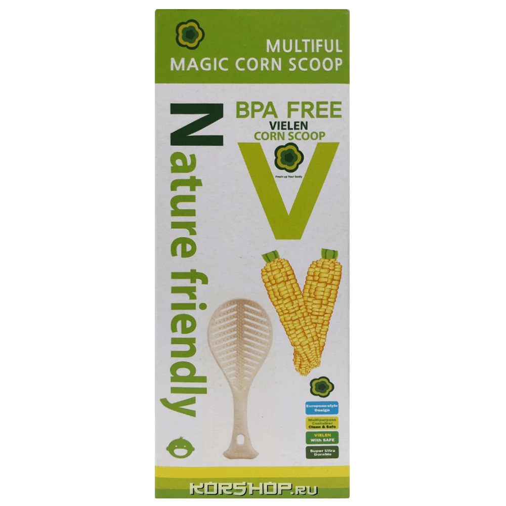 Желтая лопатка для риса ЭКО кукуруза 21 см Желтая лопатка для риса ЭКО кукуруза 21 см