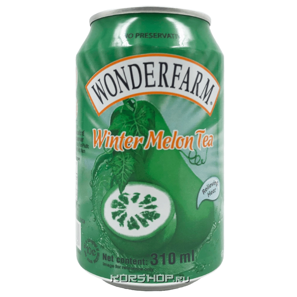Безалкогольный напиток со вкусом чая из зимней дыни Wonderfarm, Вьетнам, 310 мл