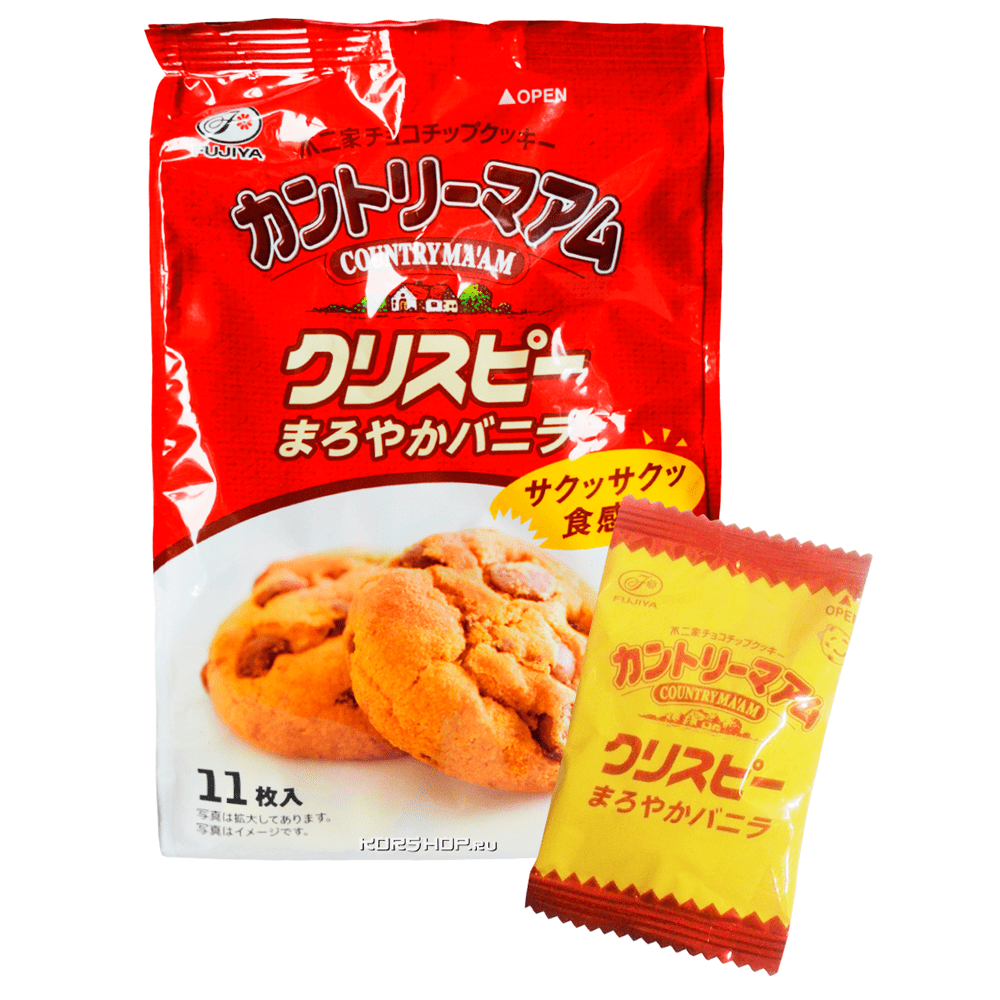 Печенье со вкусом ванили Country Ma’am Crispy Fujiya (1 шт.), Япония