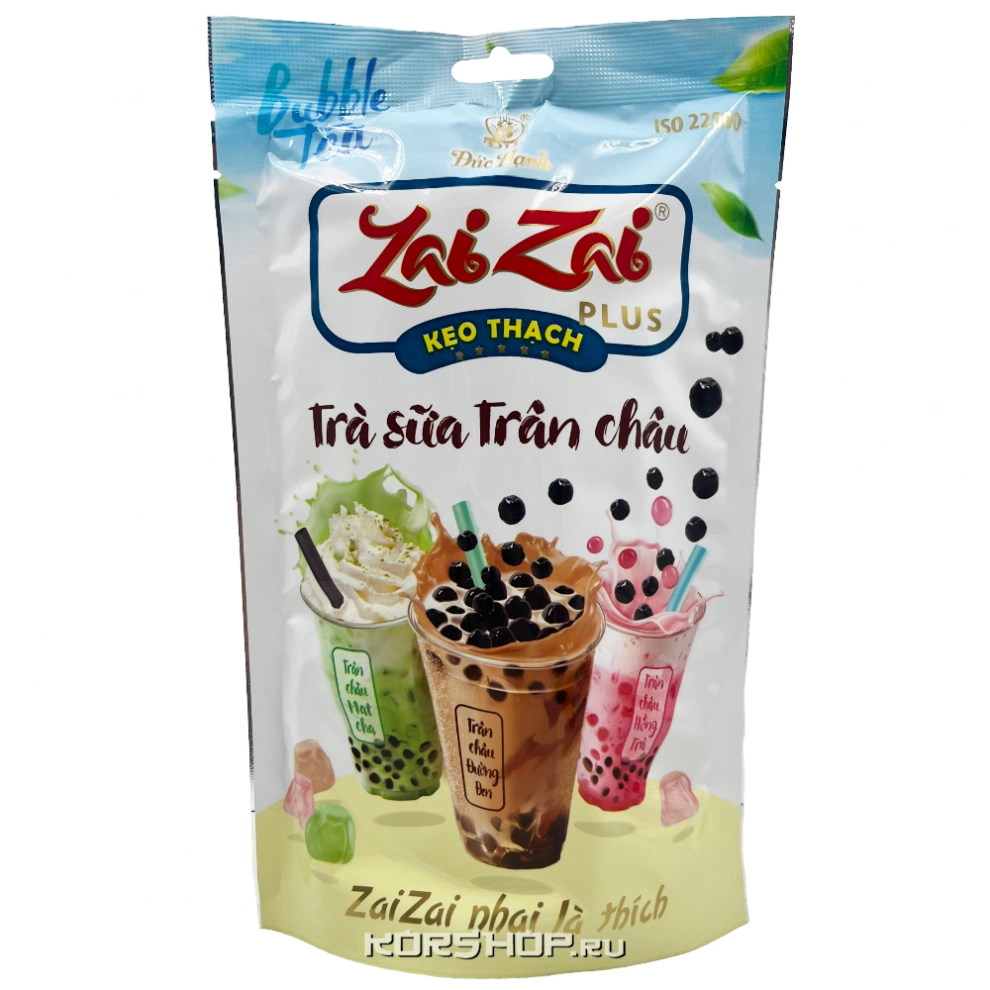 Желе со вкусом Баббл Ти Bubble Tea ZaiZai, Вьетнам, 320 г