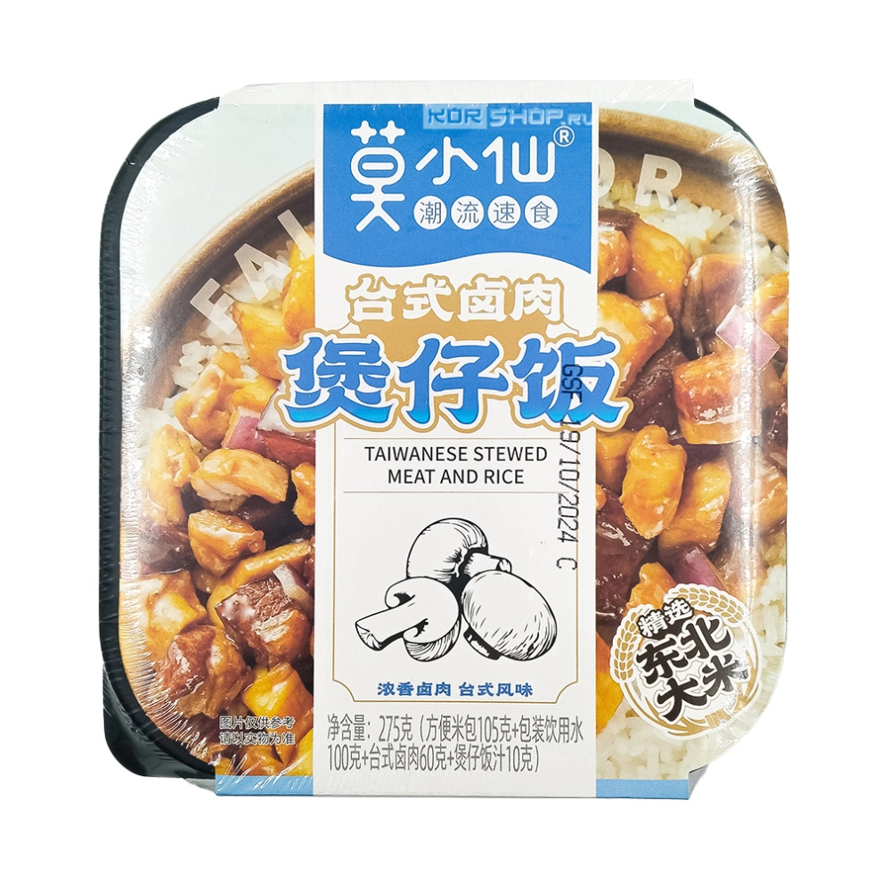 Рис б/п саморазогревающийся со свининой по-тайваньски Fairie Mor, Китай, 275 г Рис б/п саморазогревающийся со свининой по-тайваньски Fairie Mor, Китай, 275 г