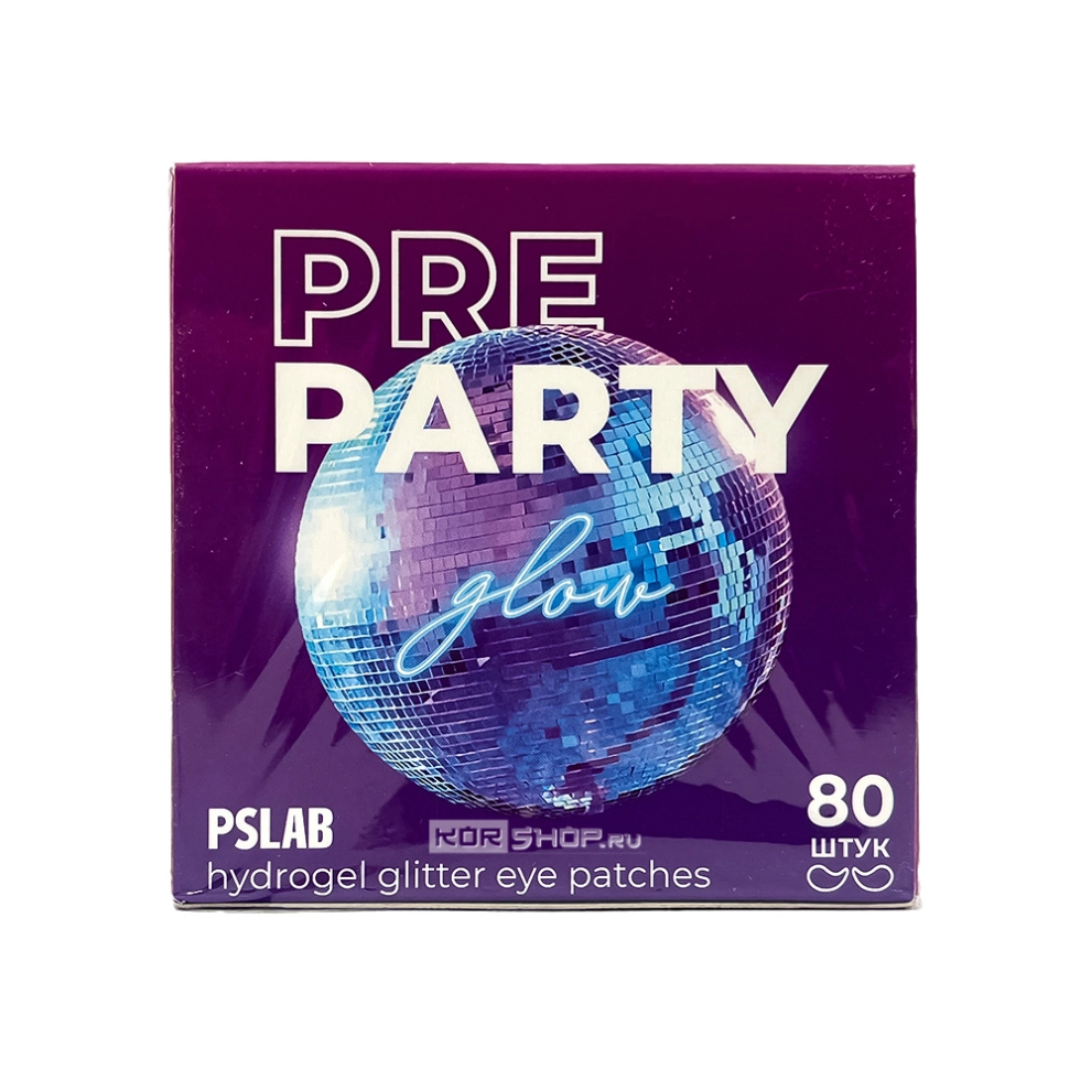 Глиттер-патчи с гиалуроновой кислотой для интенсивного увлажнения Pre Party Hydrogel Glitter Eye Patches PSLAB (80 шт.), Корея Глиттер-патчи с гиалуроновой кислотой для интенсивного увлажнения Pre Party Hydrogel Glitter Eye Patches PSLAB (80 шт.), Корея