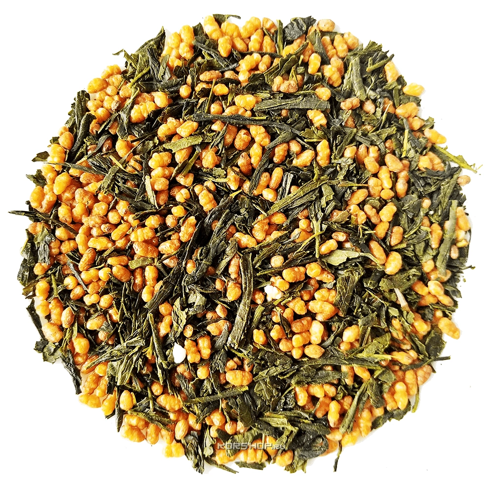 Зеленый чай с жареным рисом Токусен Генмайча, Япония, 50 г