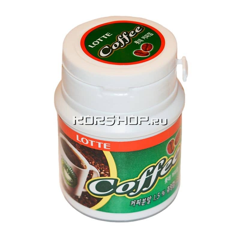 Жевательная резинка «Arabica coffe PKTS» Lotte, Южная Корея, 48 г...