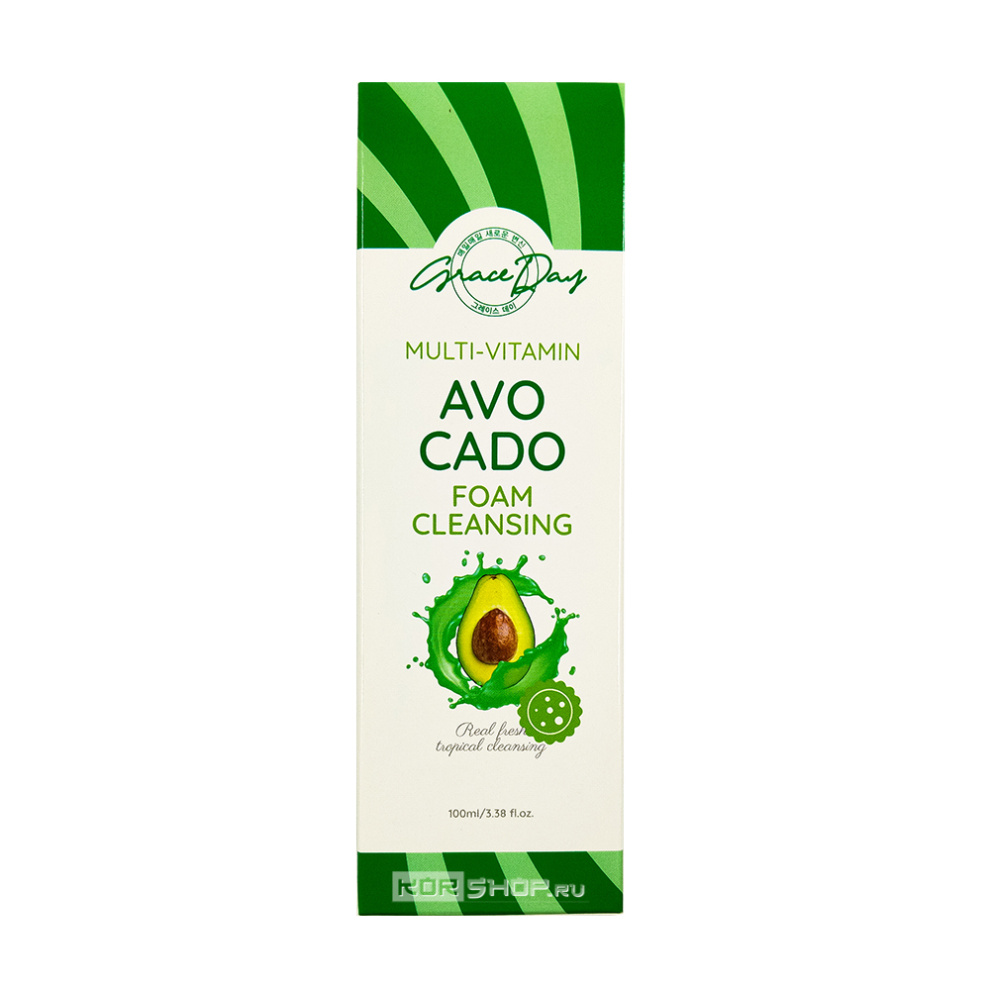 Очищающая пенка для умывания с экстрактом авокадо Multi-vitamin Avocado Foam Cleanser Grace Day, Корея, 100 мл Очищающая пенка для умывания с экстрактом авокадо Multi-vitamin Avocado Foam Cleanser Grace Day, Корея, 100 мл