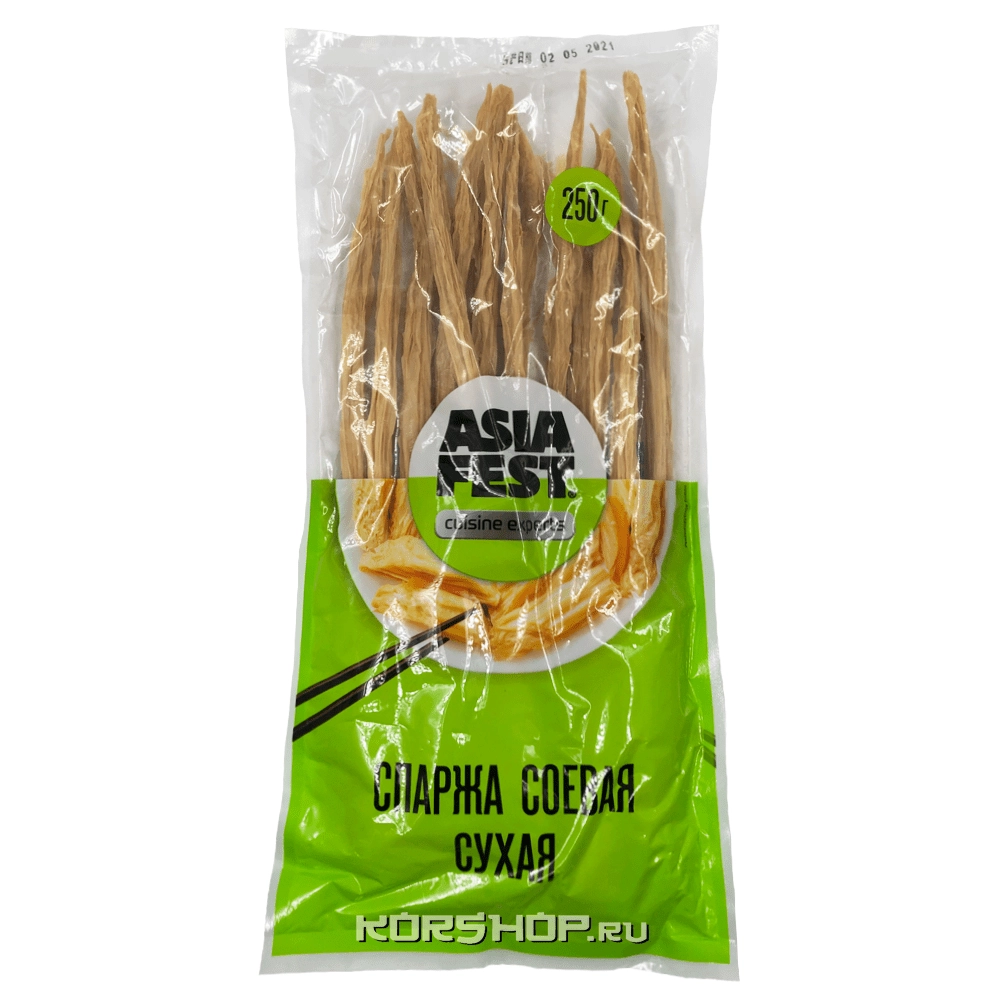 Сухая соевая спаржа фучжу Asia Fest, Китай, 250 г Сухая соевая спаржа фучжу Asia Fest, Китай, 250 г