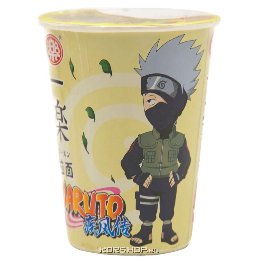 Лапша б/п со вкусом курицы и грибов Yile Noodles Naruto, Китай, 61 г