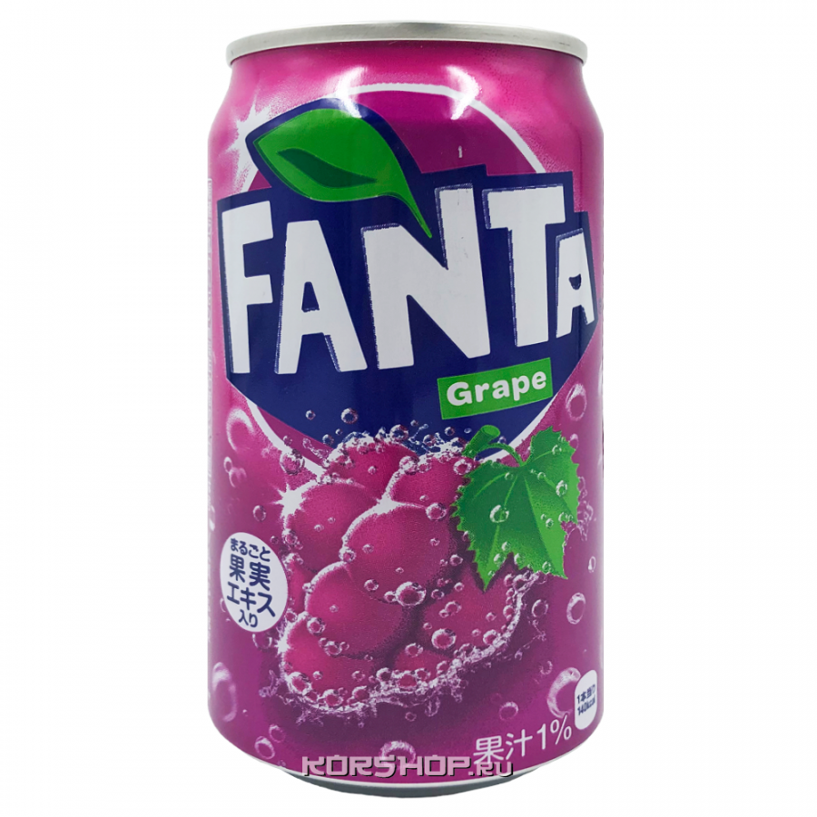 Газированный напиток Фанта Виноград Fanta Grape, Япония, 350 мл