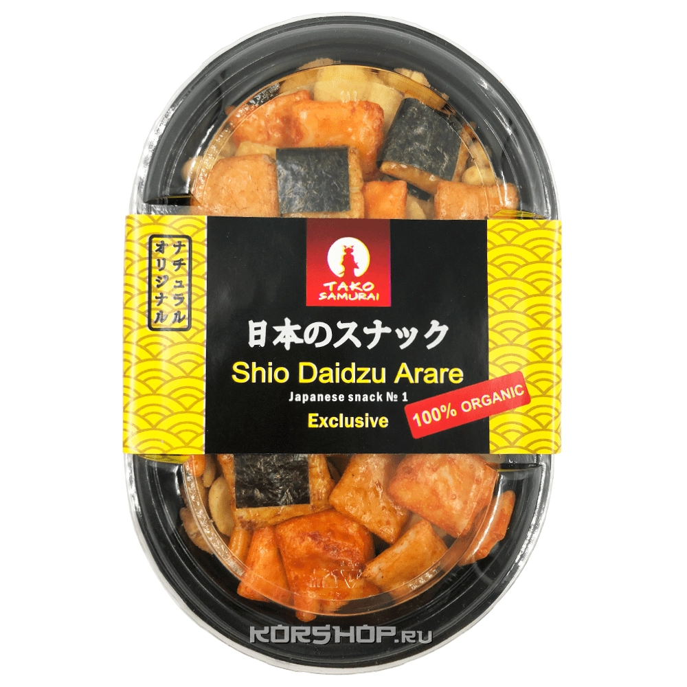 Японские снэки Шио Дайдзу Арарэ Тако Самурай, 90 г Японские снэки Шио Дайдзу Арарэ Тако Самурай, 90 г