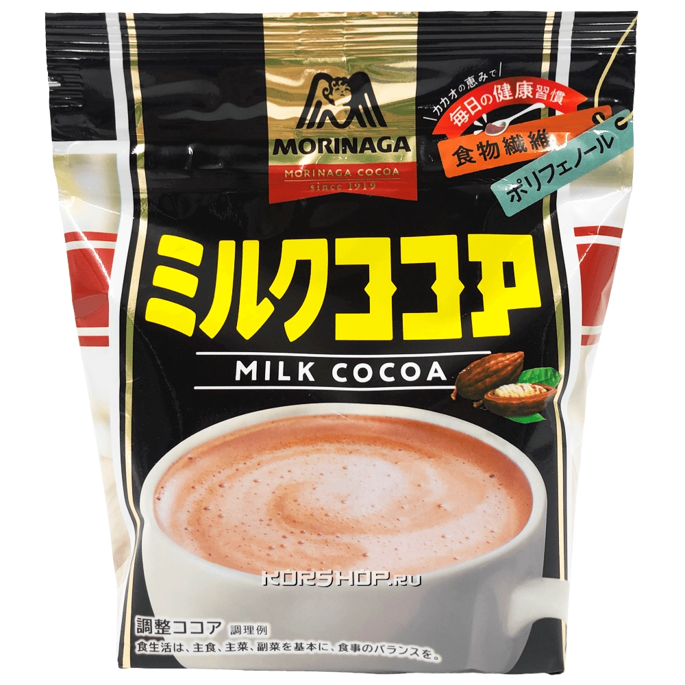 Растворимое какао с молоком Morinaga, Япония, 300 г
