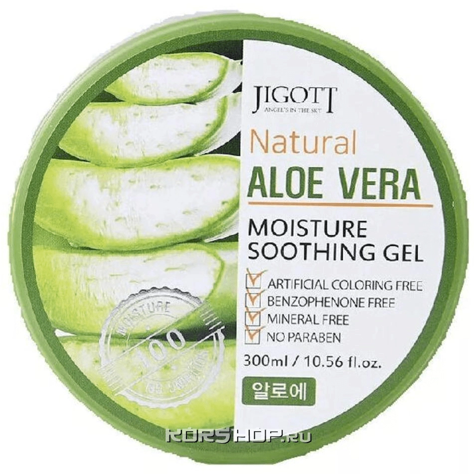 Универсальный гель для лица и тела с экстрактом алоэ Natural Aloe Vera Moisture Soothing Gel Jigott, Корея, 300 мл Универсальный гель для лица и тела с экстрактом алоэ Natural Aloe Vera Moisture Soothing Gel Jigott, Корея, 300 мл