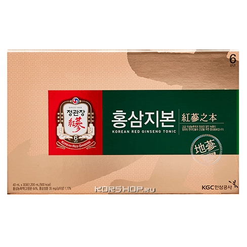 Напиток Хон Сам Ди Бон из корня красного корейского женьшеня Korean Red Ginseng Tonic, Корея, 1200 мл