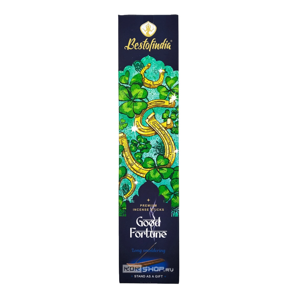 Ароматические палочки «Удача» с подставкой Bestofindia, Индия, 20 шт. Ароматические палочки «Удача» с подставкой Bestofindia, Индия, 20 шт.