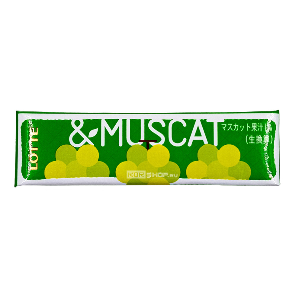 Жевательная резинка со вкусом мускатного винограда Muscat Lotte, Япония, 26,1 г