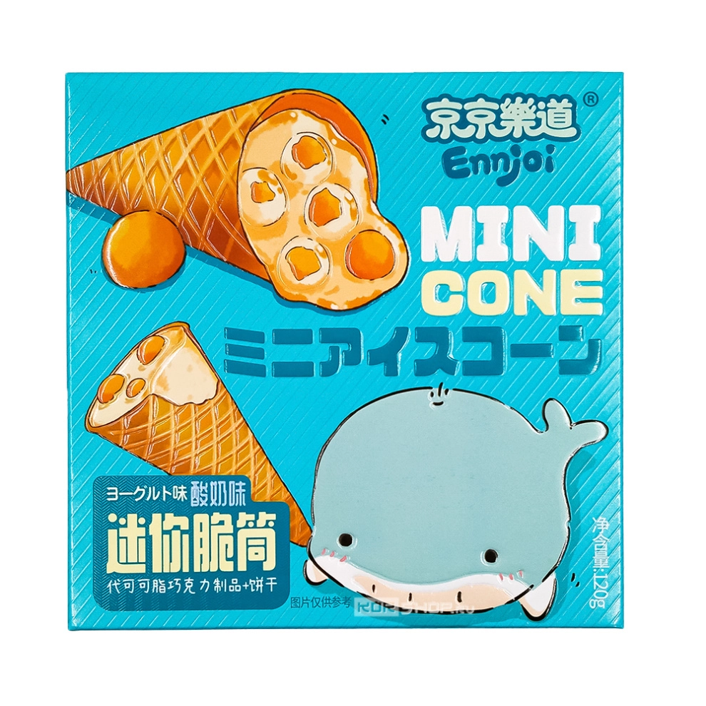 Печенье Мини Конус со вкусом йогурта Ennjoi Guandong Lefen, Китай, 120 г Печенье Мини Конус со вкусом йогурта Ennjoi Guandong Lefen, Китай, 120 г