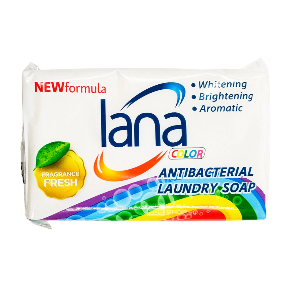 Хозяйственное мыло для стирки и застирывания (аромат свежести) Lana, Китай, 255 г
