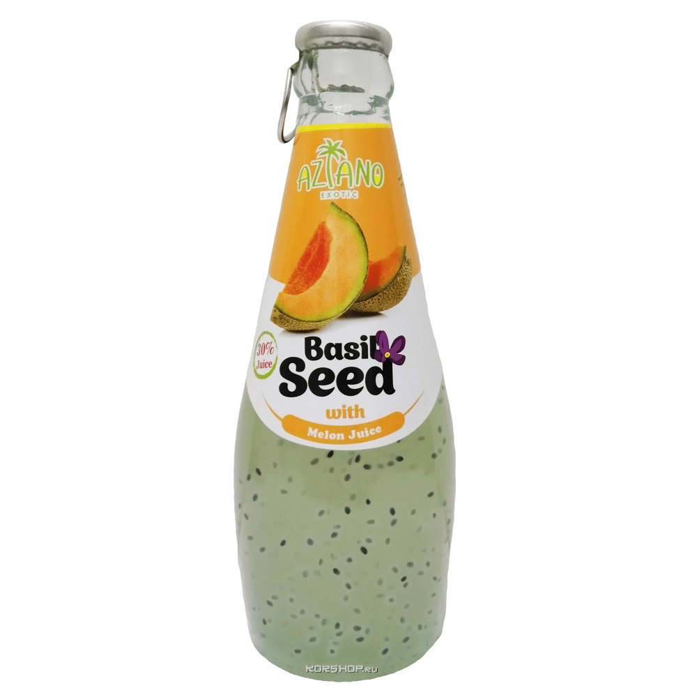 Нектар дыни с семенами базилика Aziano, Вьетнам, 290 мл