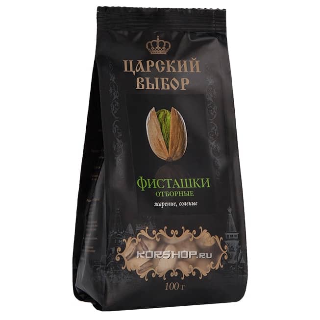 Жареные соленые фисташки «Царский выбор», 100 г,
