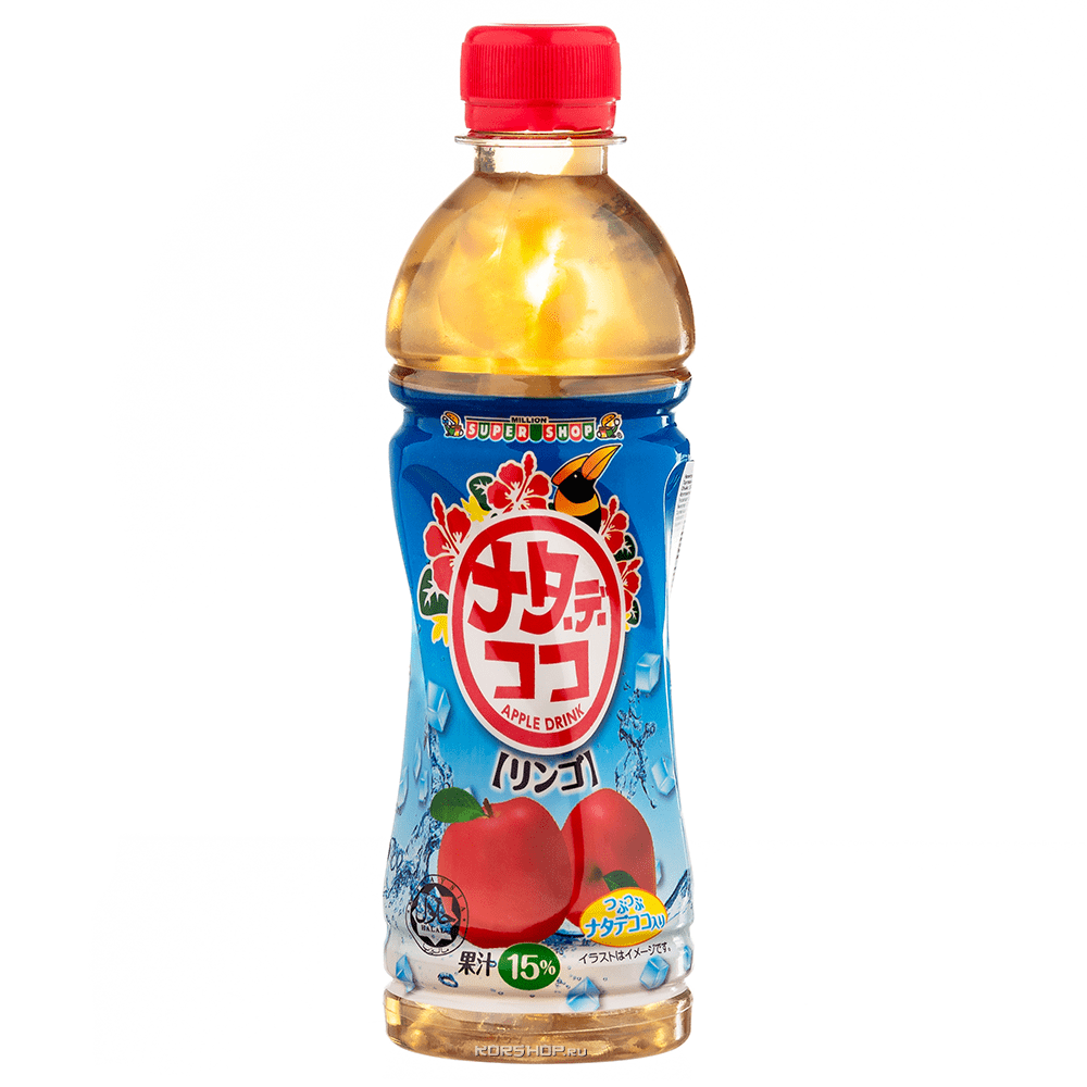 Яблочный напиток с кусочками кокосового желе Nata de Coco Drink, 350 мл