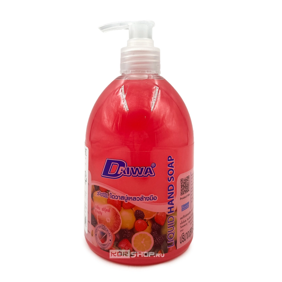 Жидкое мыло для рук антибактериальное с фруктовым ароматом Daiwa, Таиланд, 500 мл