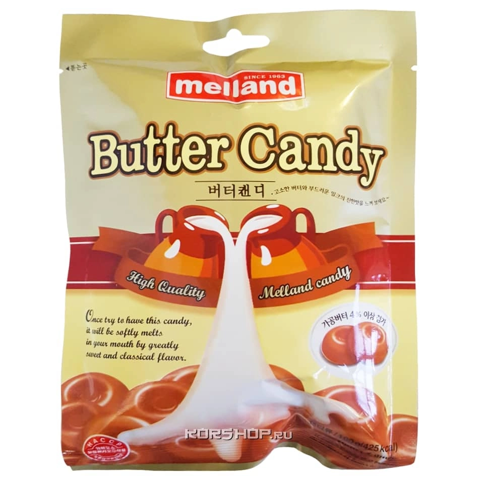 Леденцовая карамель "Сливочная" Butter Candy Melland, Корея, 100 г Леденцовая карамель "Сливочная" Butter Candy Melland, Корея, 100 г