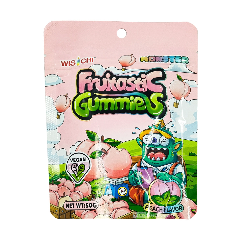 Жевательный мармелад со вкусом персика Fruitastic Monster Vegan (Китай), 50 г Жевательный мармелад со вкусом персика Fruitastic Monster Vegan (Китай), 50 г