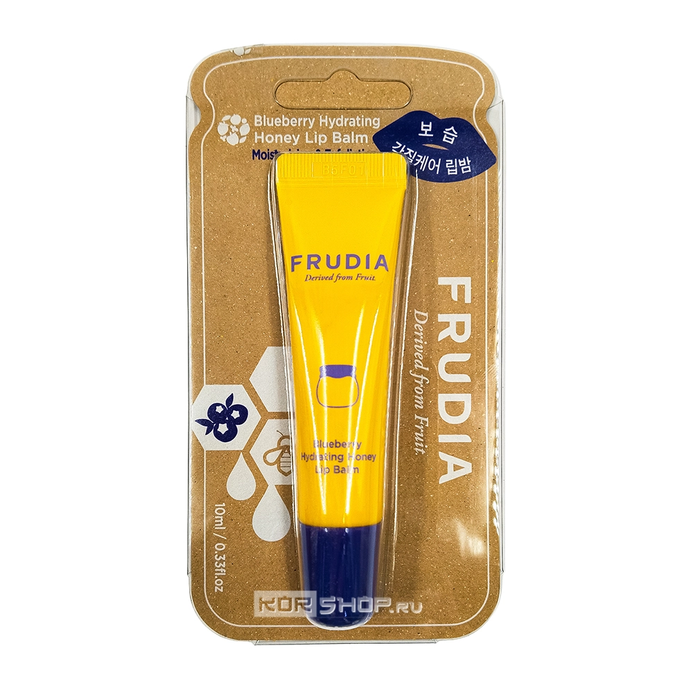 Увлажняющий бальзам для губ с черникой (туба) Frudia, Корея, 10 мл