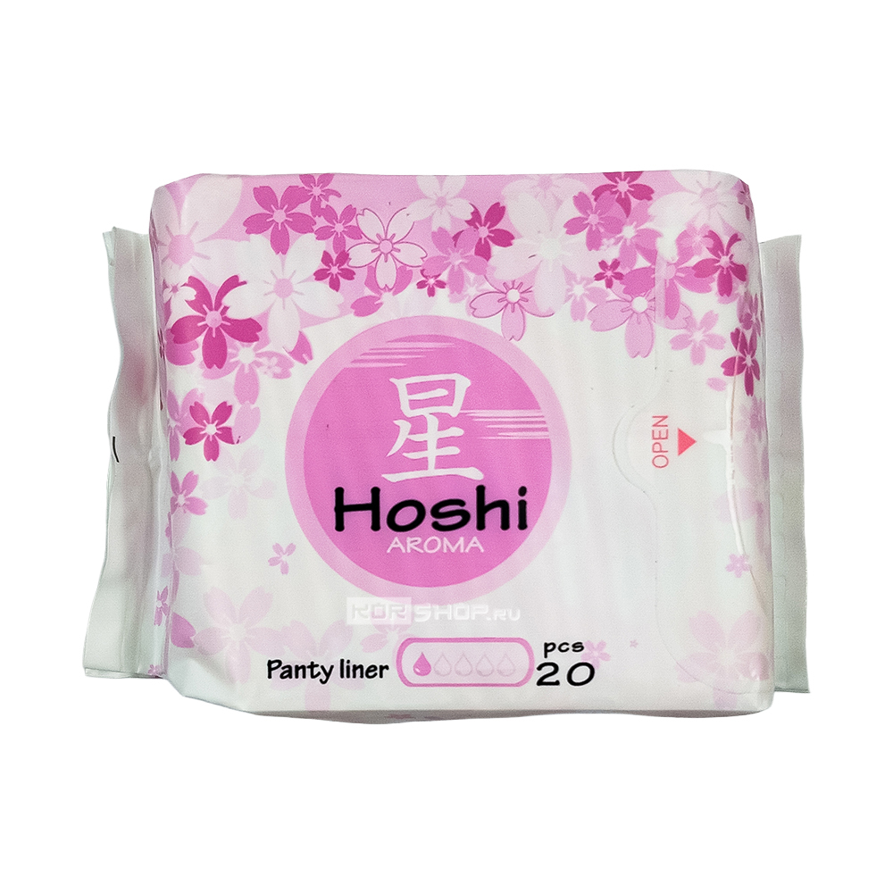 Прокладки ежедневные гигиенические с ароматом сакуры (длина 150 мм) Panty Liner Aroma Hoshi, Китай, 20 шт.